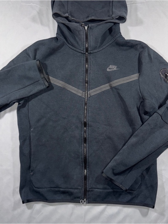 Nike Other - Nike Hoodie Mens Medium Gray Tech Fleece Windrunner Full Zip Sweatshirt